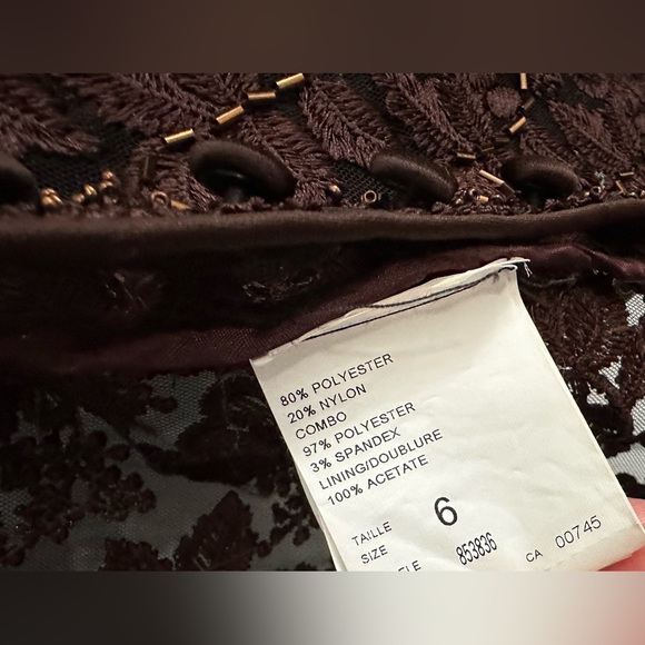 ✨NWT✨ JS Collections: Women’s Chocolate Floral Blazer- Size 6 - Picture 9 of 14